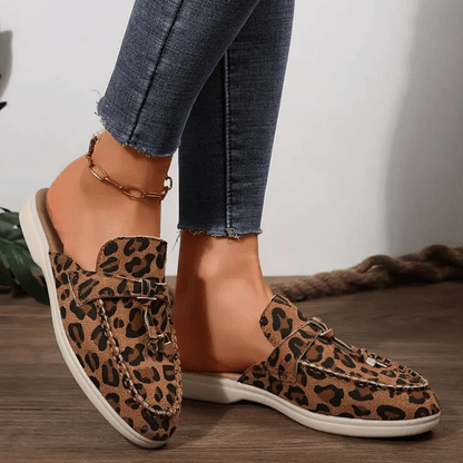 Nc Shoes Outdoor Wild Style Leopard Loafers with Soft Sole