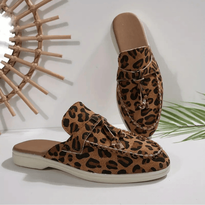 Nc Shoes Outdoor Wild Style Leopard Loafers with Soft Sole