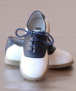 L'Amour Boys Navy Saddle Oxford Shoes