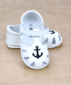 Sawyer Baby Boys Nautical Anchor Leather Sandal