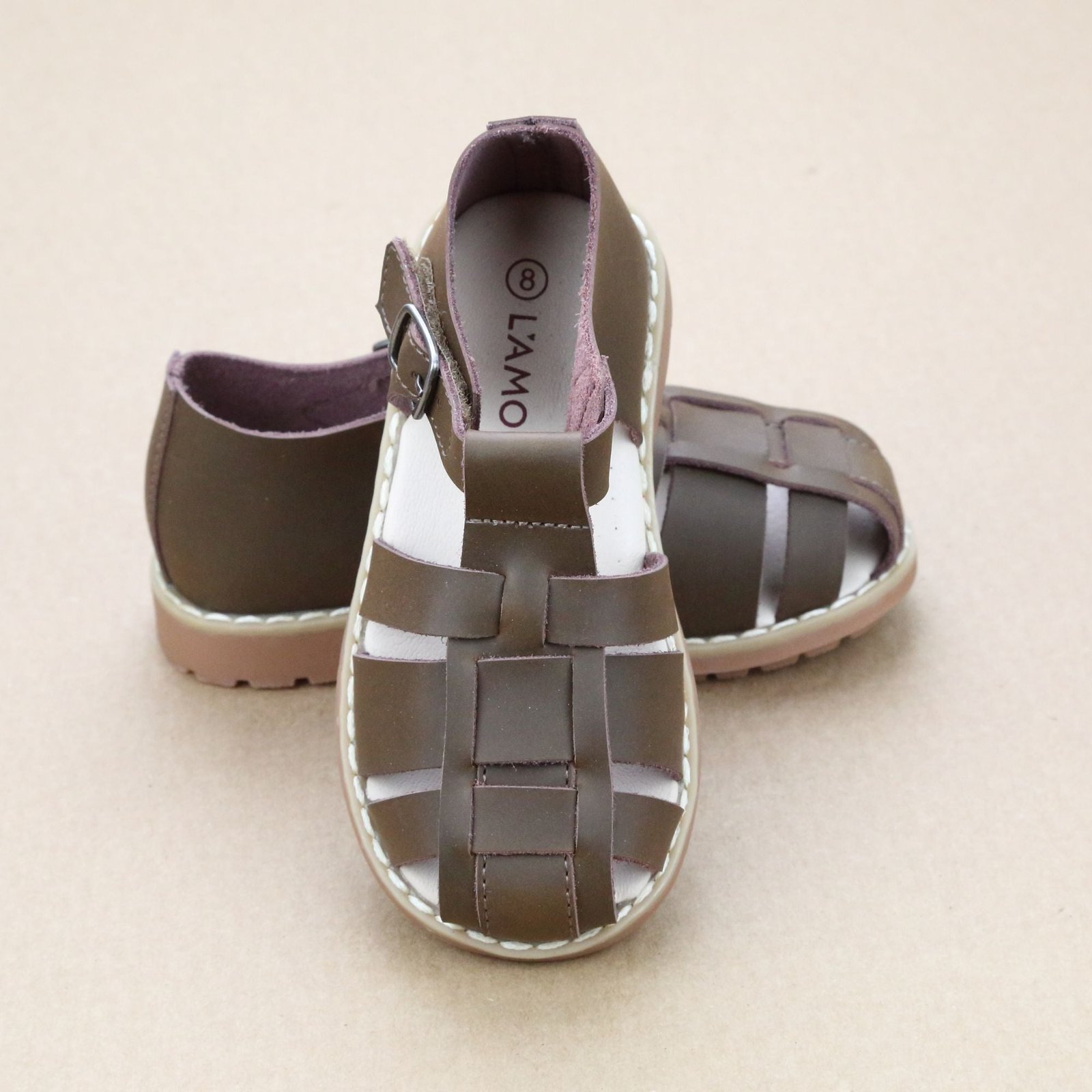 Boys Aiden Classic Leather Fisherman Sandal