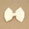 Grosgrain Scalloped Bow Hair Clip (Buttercream)