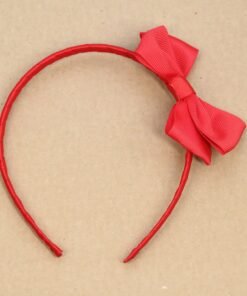 Grosgrain Bow Headband (Red)