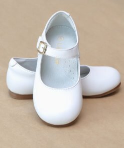 L'Amour Girls Rebecca Leather Dressy Flat