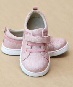 L'Amour Girls Natalie Metallic Pink Flexible Sneaker