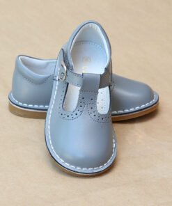 L'Amour Frances T-Strap Perforated Stitch Down School Mary Jane