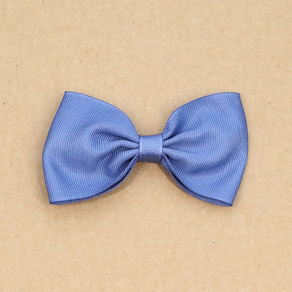 Grosgrain Bow Hair Clip (French Blue)